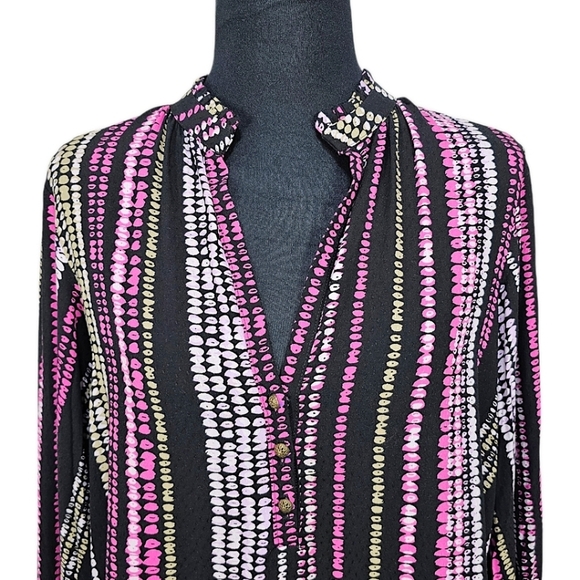 Anthropologie Maeve Peasant Blouse Collette Balloon Sleeve V-Neck Size Small - Picture 10 of 16